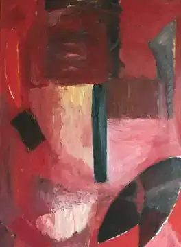 Masker rood en zwart, 1986